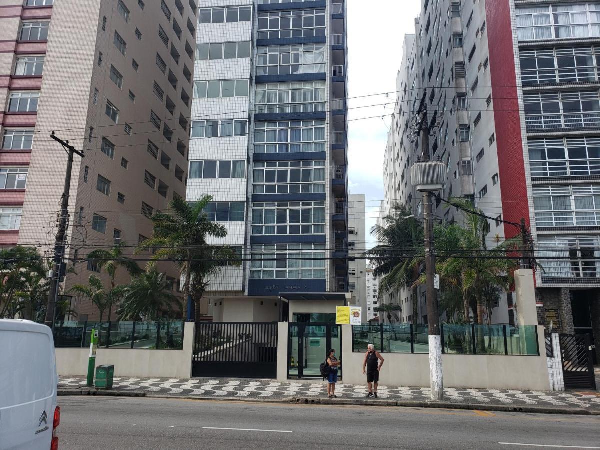 Apto Gonzaga Frente Ao Mar Wi-Fi Santos  Ngoại thất bức ảnh